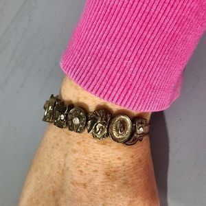 Western cowgirl boots indian cowboy hat charm bracelet